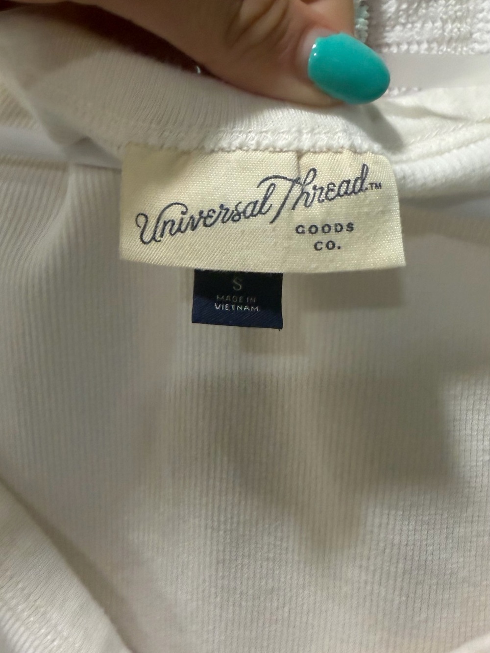 Universal Thread Cream Cap Sleeve Square Neck Top - Picture 3 of 3